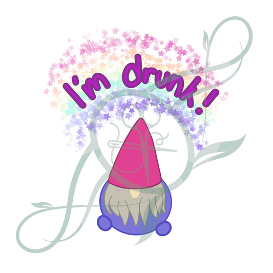 Drunken Gnome Sticker